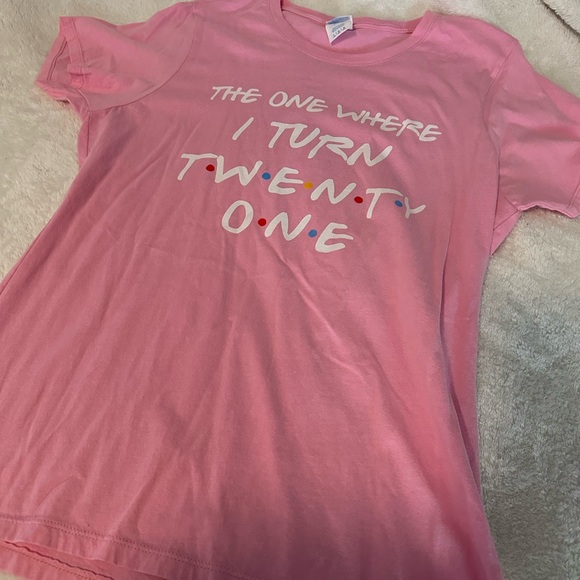21st birthday tee shirt🩷 - Picture 1 of 5